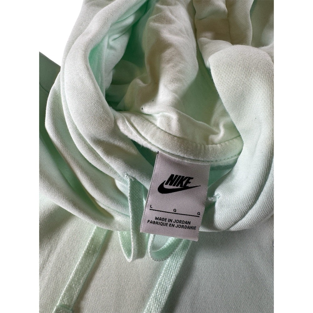 Nike Sportswear Club Fleece Mint Green Pullover Hoodie Sweatshirt‎ Men's Large - Picture 3 of 7
